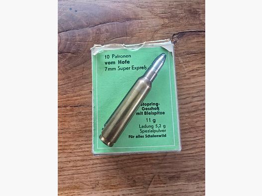 50 Schuss 7mm vom Hofe Super Express