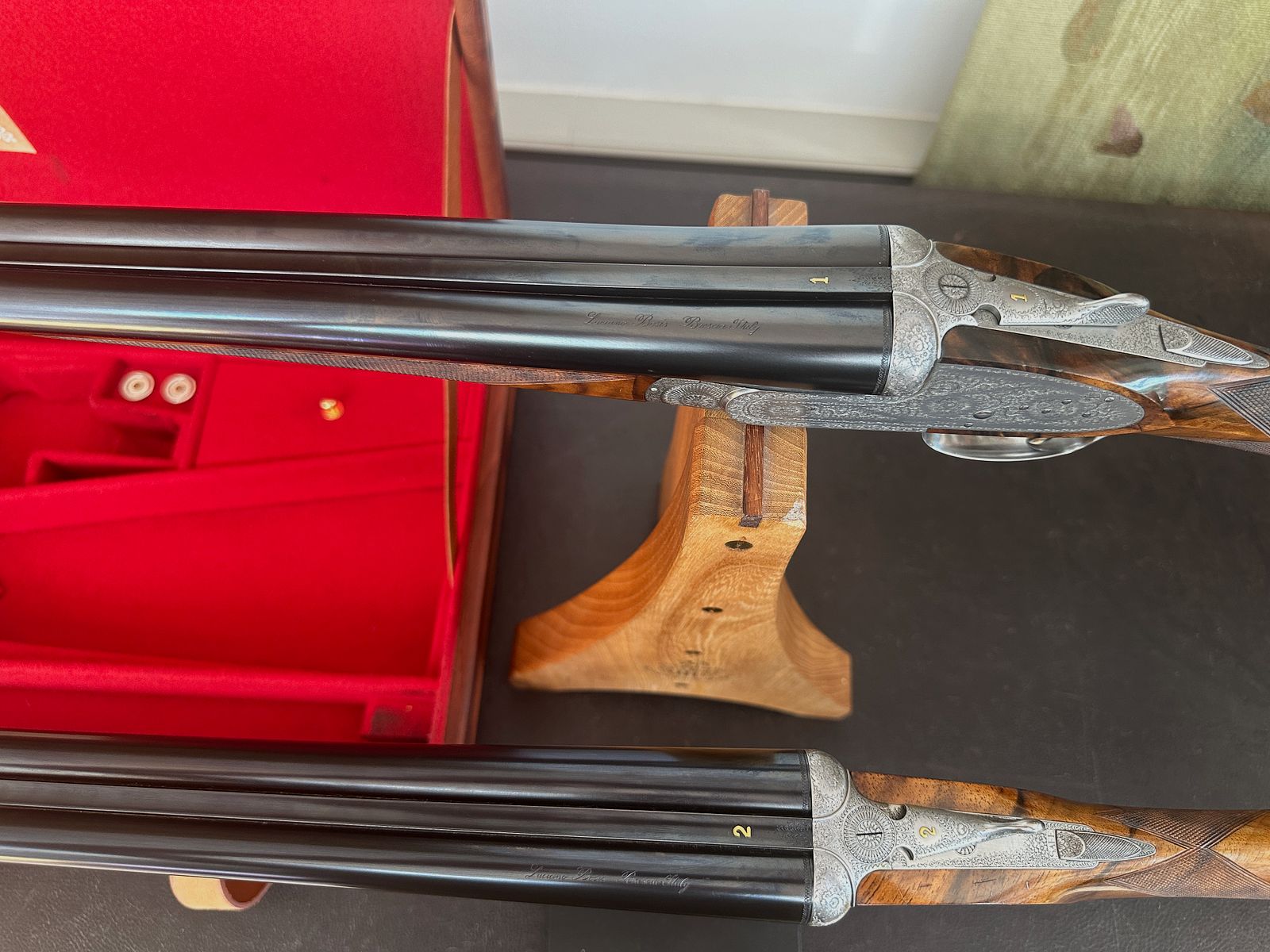Luciano Bosis Queen - Fine side-lock shotgun pair in caliber 20