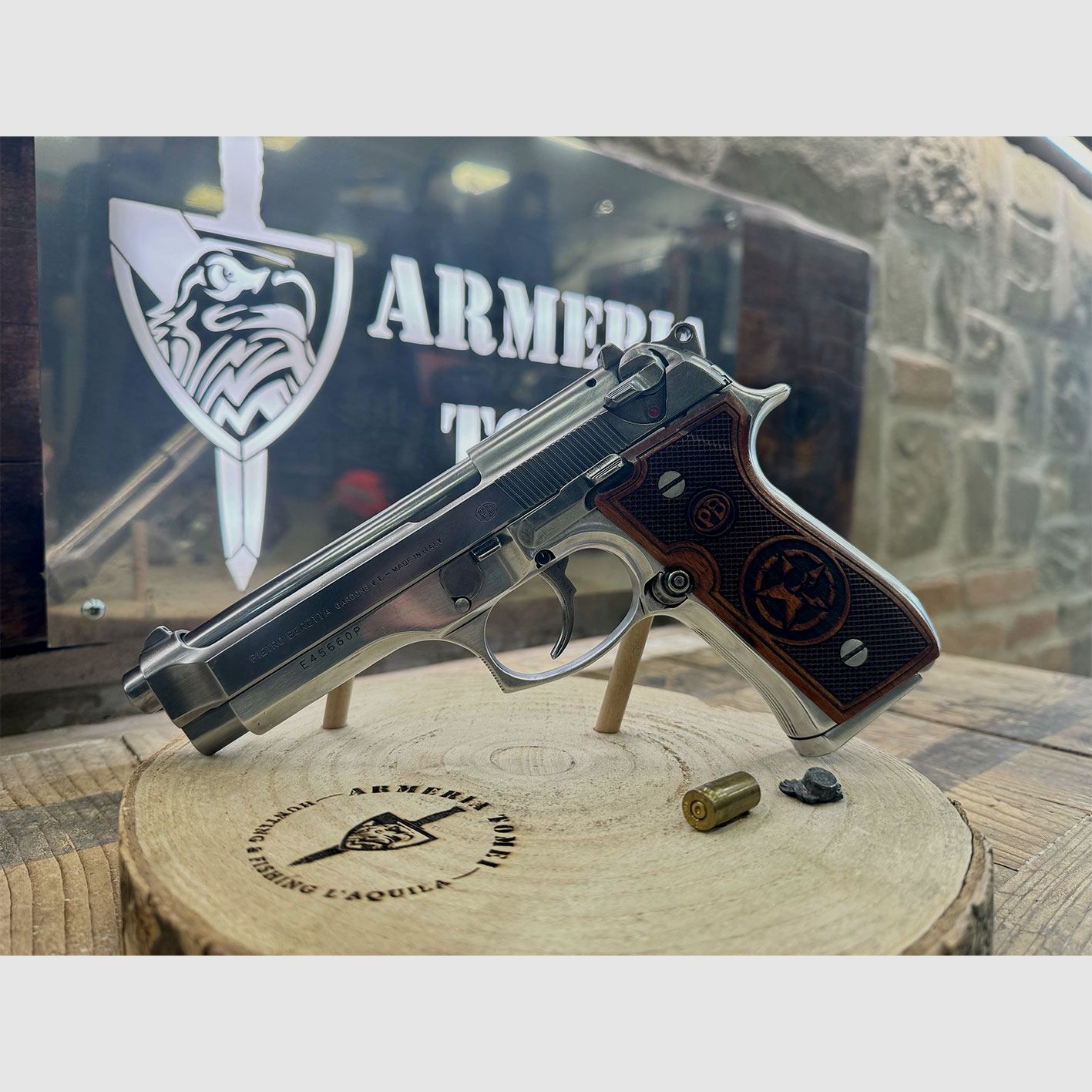 USATO – PISTOLA – BERETTA MOD. 98FS INOX cal. 9×21, immagine 1 di 6