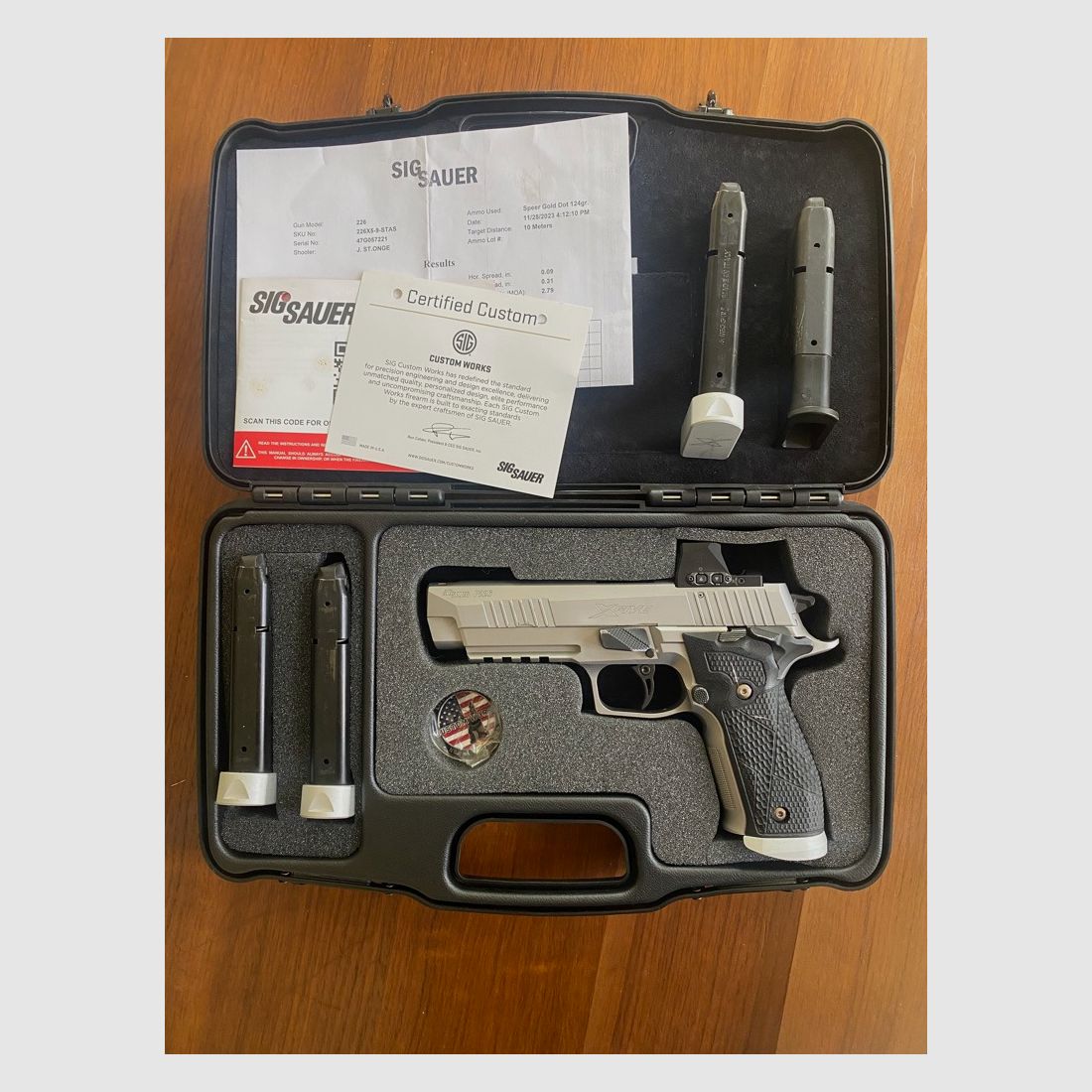 Sig Sauer P226 X-FIVE Supermatch OR. 9 mm Luger