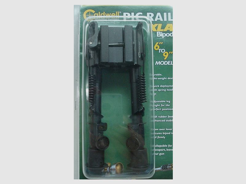 Soporte Caldwell Pic Rail XLA de dos patas - 6''-9'', riel Picatinny