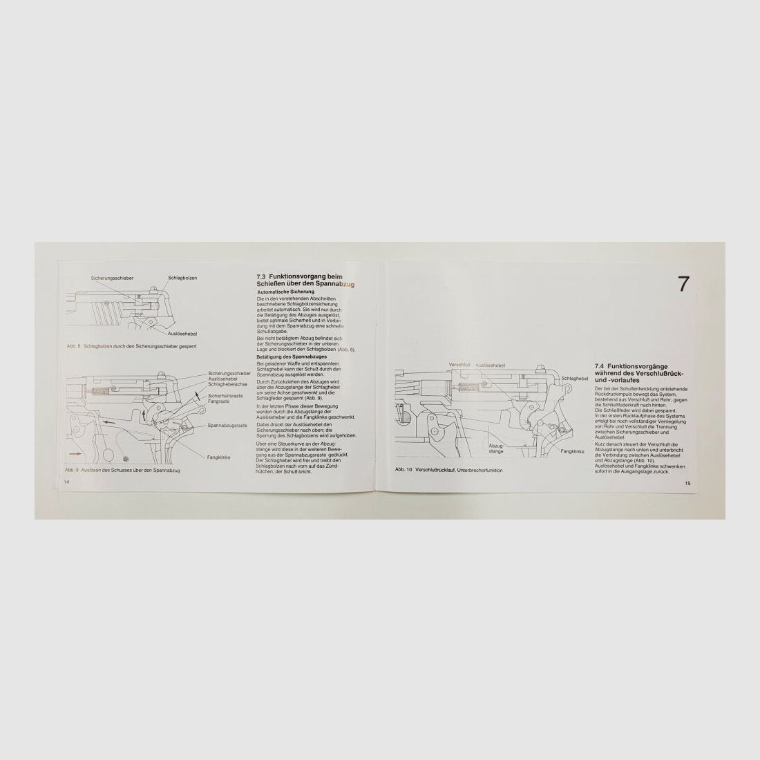 SIG Sauer korte beschrijving en gebruikershandleiding voor het pistool P6 / P225 9mm x 19 in lichte gebruikte staat