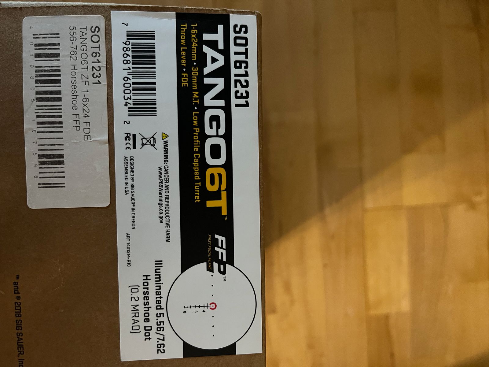 Sig Sauer TANGO6T 1-6x24 FDE