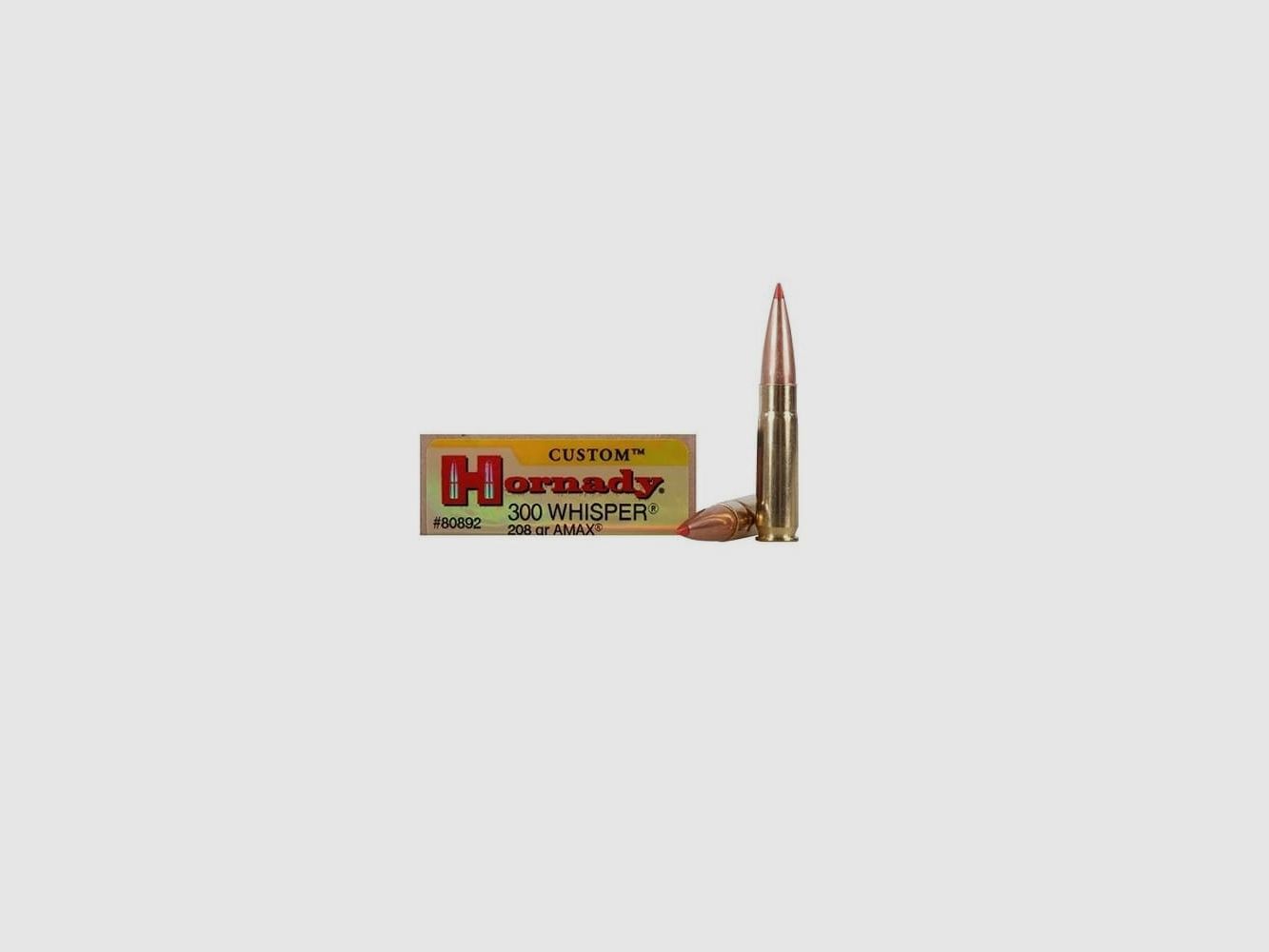 Hornady Custom Kal.300 Whisper 208gr AMAX Subsonic