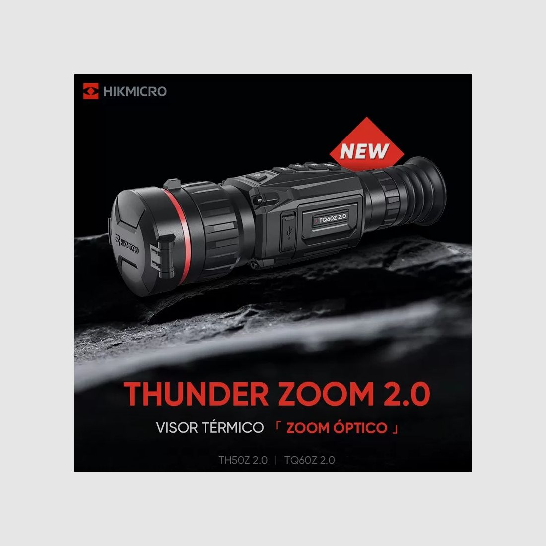 HikMicro THUNDER 2.0 ZOOM TH50Z 384X288 Richtkijker, 12 µm. NETD 20 mk. 50 mm. 2600 m., afbeelding 10 van 10