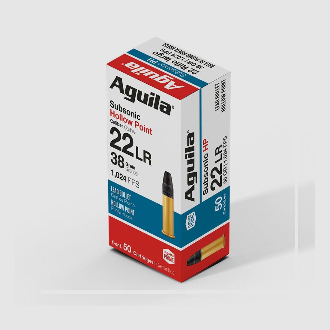 .22LR AGUILA Subsonic HP 38gr, image 1 sur 2