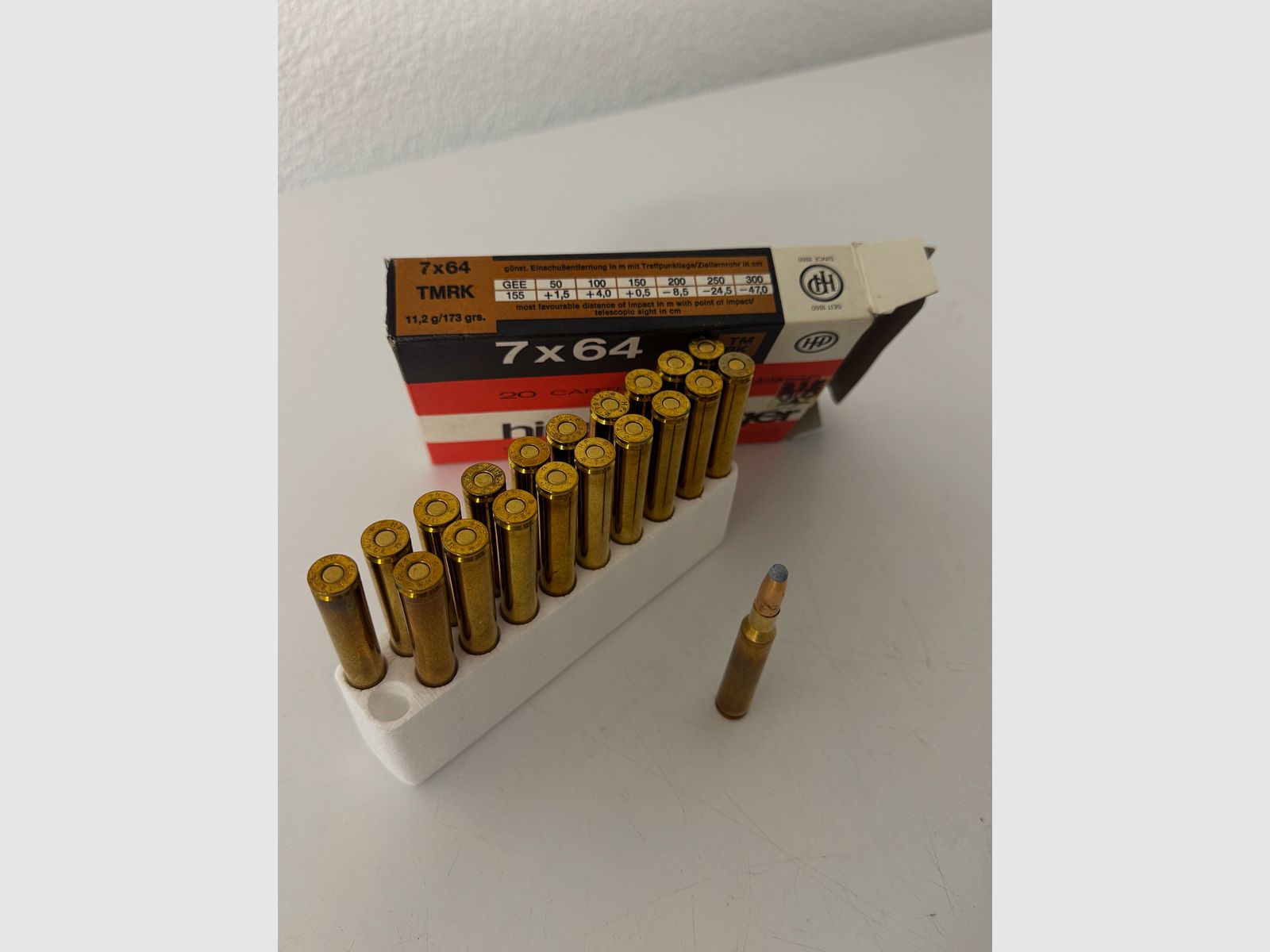 7x64 Hirtenberger geweerpatronen (160 patronen)