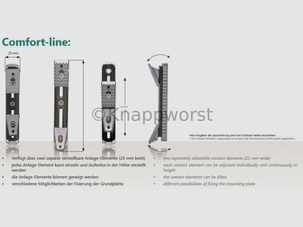 Feinwerkbau Feinwerkbau 800 Universal Schaftkappe Comfort-line