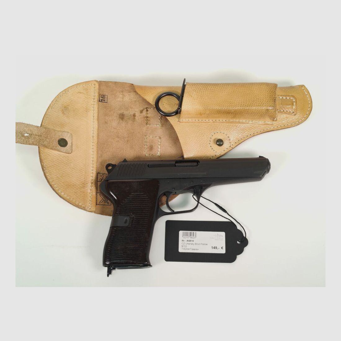 Pistola CZ 52 7,62 Tokarev con fondina in pelle M52