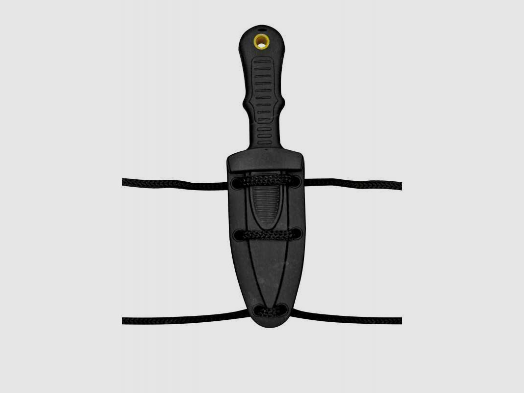 United Cutlery Combat Commander Mini-Stiefelmesser, Schwarz, Halb-gezahnt