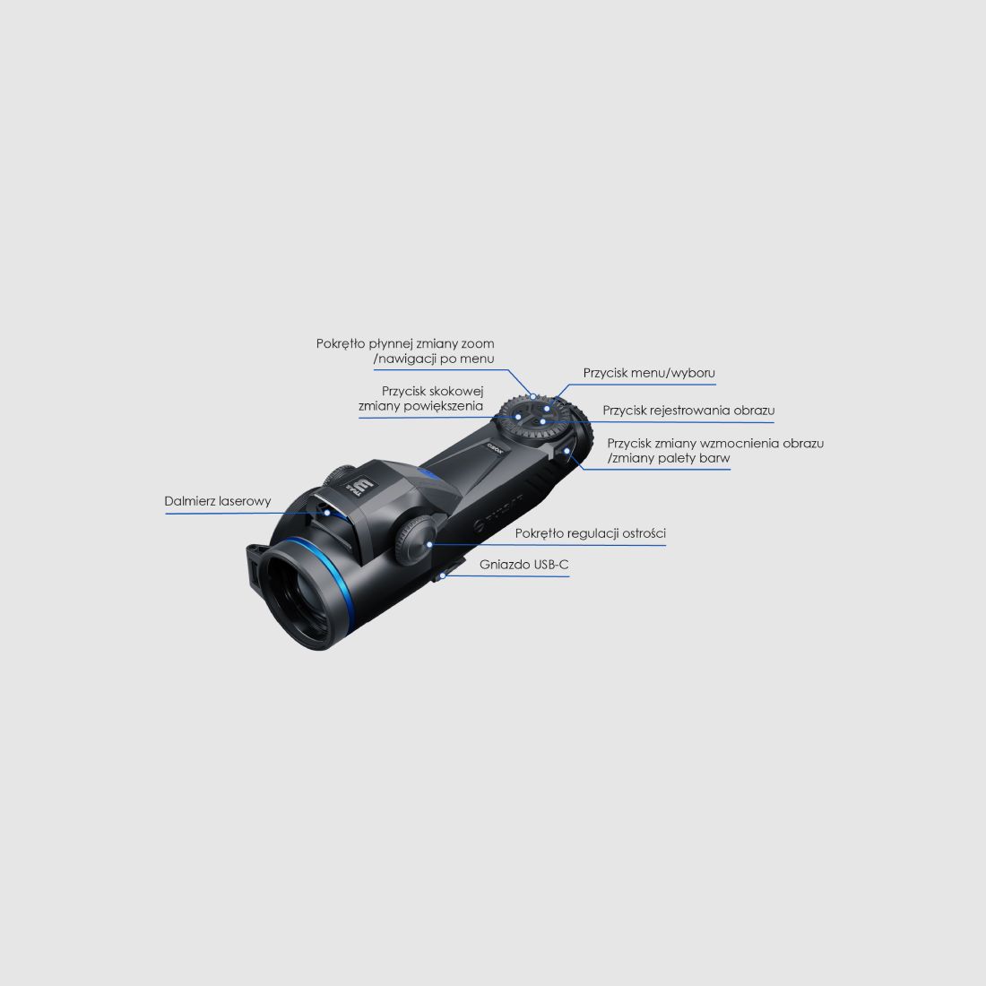 Dispositivo termico Pulsar Trail 3 LRF XQ50, immagine 8 di 11