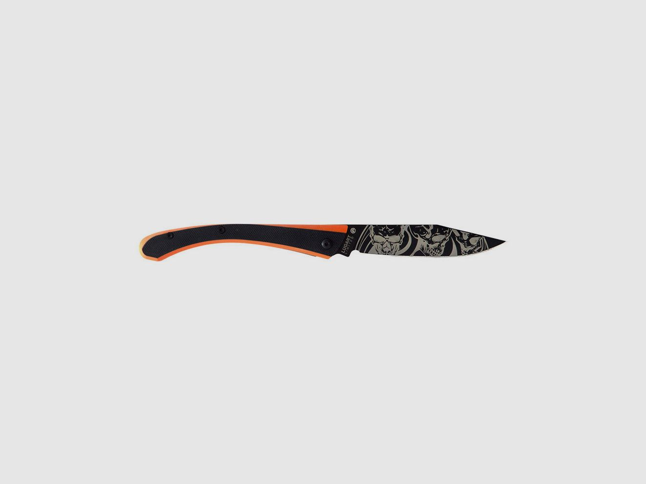Couteau Lug C63 Aigle Noir/Orange 8 cm, image 4 sur 4
