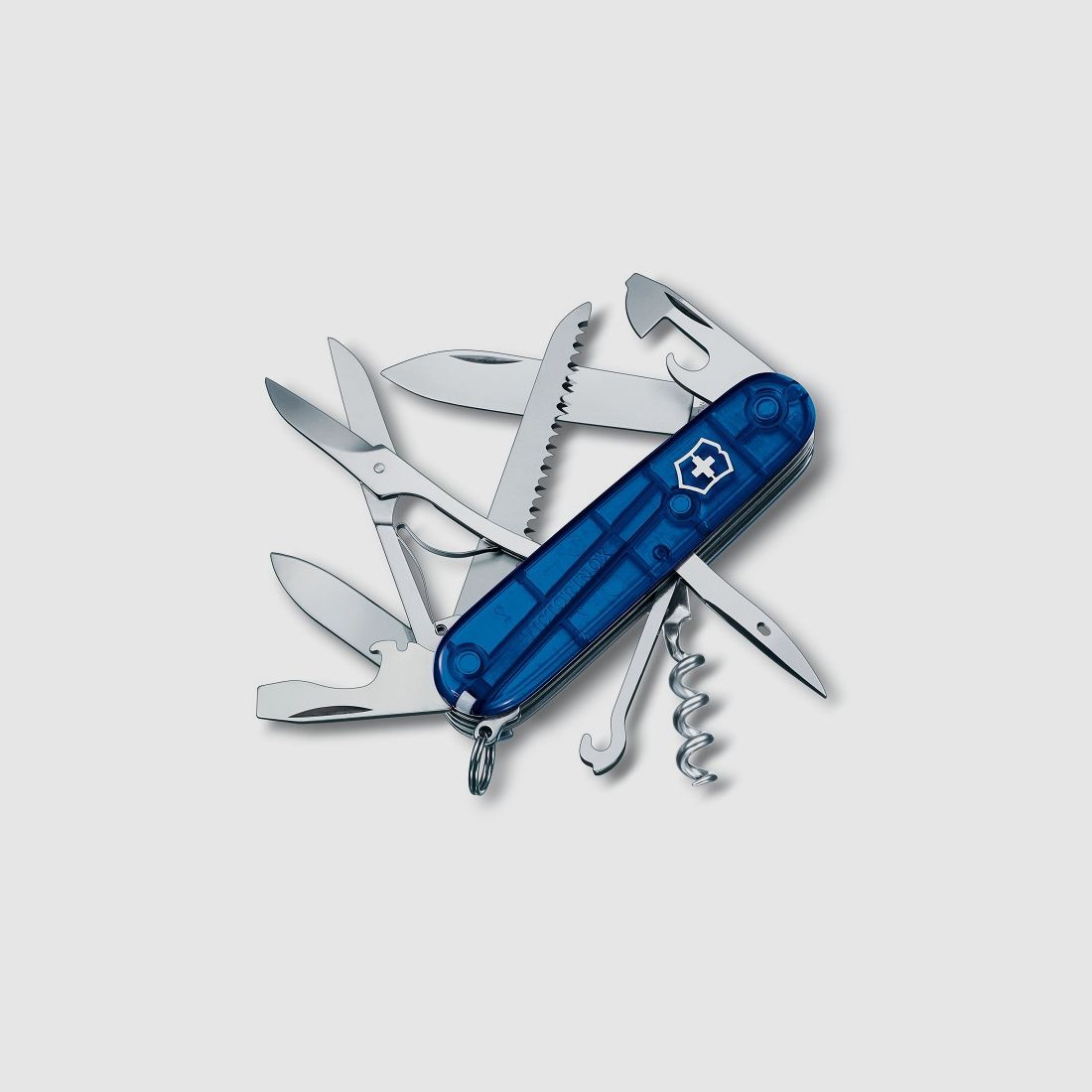 Victorinox Huntsman blau transparent Klappmesser
