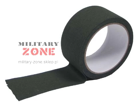 Self-adhesive textile tape for military clothing, olive green, olive