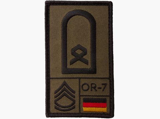 Café Viereck Café Viereck Rangpatch Hauptfeldwebel - Olijf / OR-8