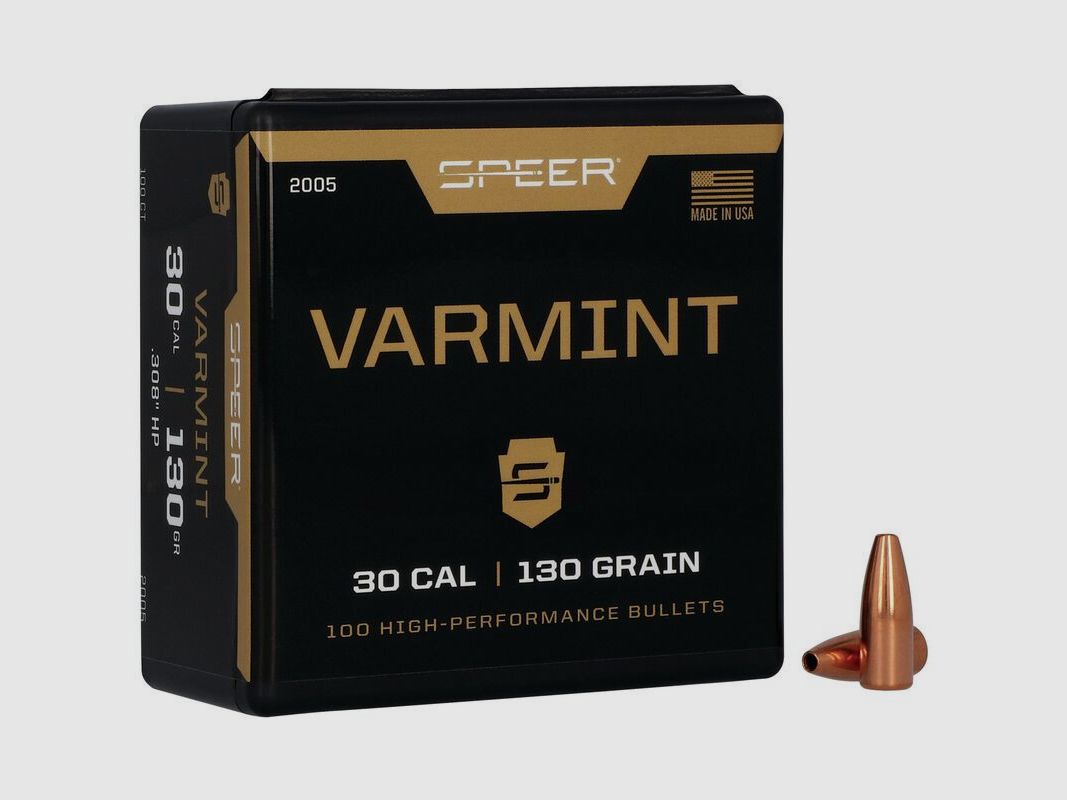 Pociski SPEER Varmint HP – .308″ – 130 grains, zdjęcie 1 z 3
