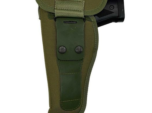 Jagd Klappenholster aus Cordura Glock 17/19/45,H&K P2000/P30/SFP9/USP Comp.,Sig Sauer P225/P229/PRO,Walther P99/PPQ/PDP/Compact 4",S&amp;W 39/59/M&amp;P,Springfield XD Comp.-OD Green-Rechtshänder