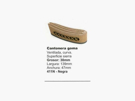 GIL CANTONERA GOMA REF411N (NEGRA)