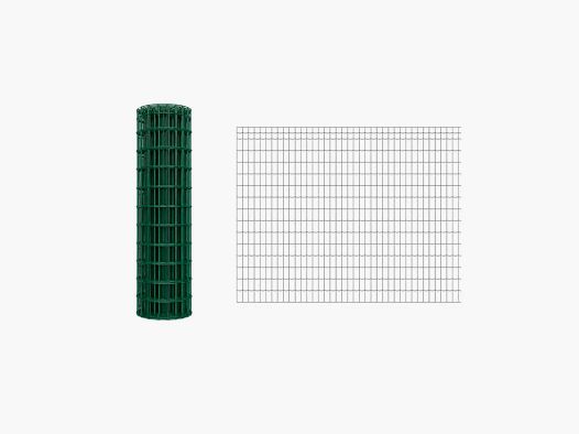 20 m Rolle geschweißter PVC-Gitterzaun - Maschenweite 100x50mm - Draht 2,5mm - Höhe 1,20 m
