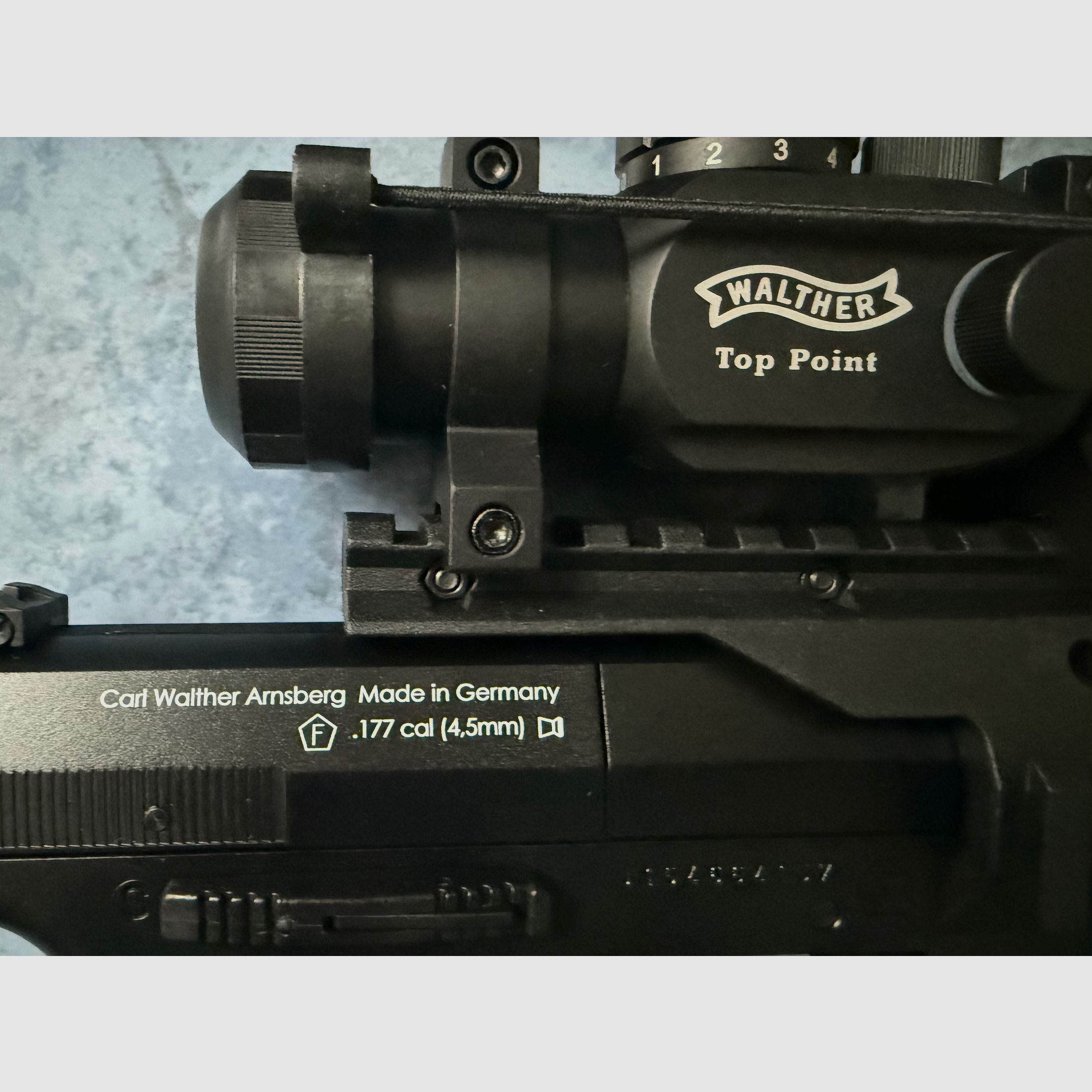 Luftpistole Walther Nighthawk  CO2 mit Zubehör wie Neu
