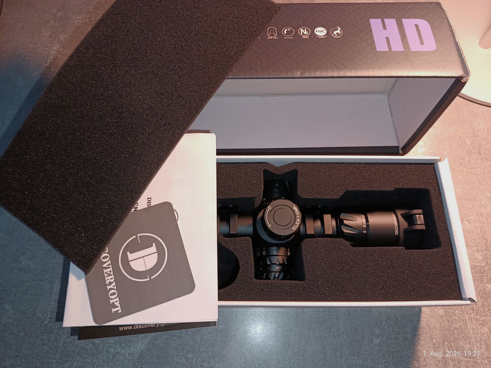 Discovery Optics HD 2-12x24 FFP z szybkozłączkami UTG