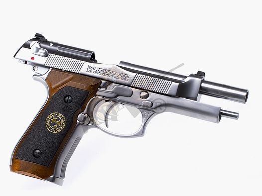 M92 Mod. Samurai Edge Biohazard Chrom Full Metall GBB -F-