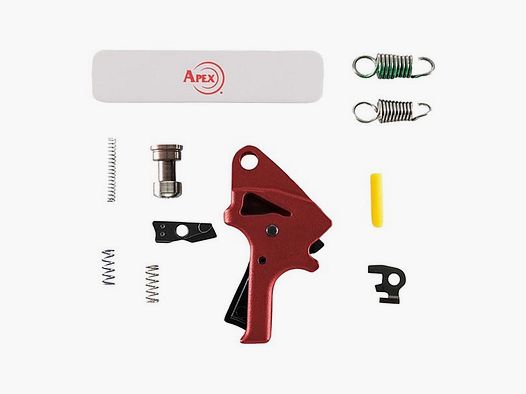APEX TACTICAL SPECIALTIES INC SMITH & WESSON TRIGGERS APEX TACTICAL SPECIALTIES INC M&P 2.0 PŁASKI PRZEDNI ZESTAW SPUSTOWY POLIMER CZERWONY