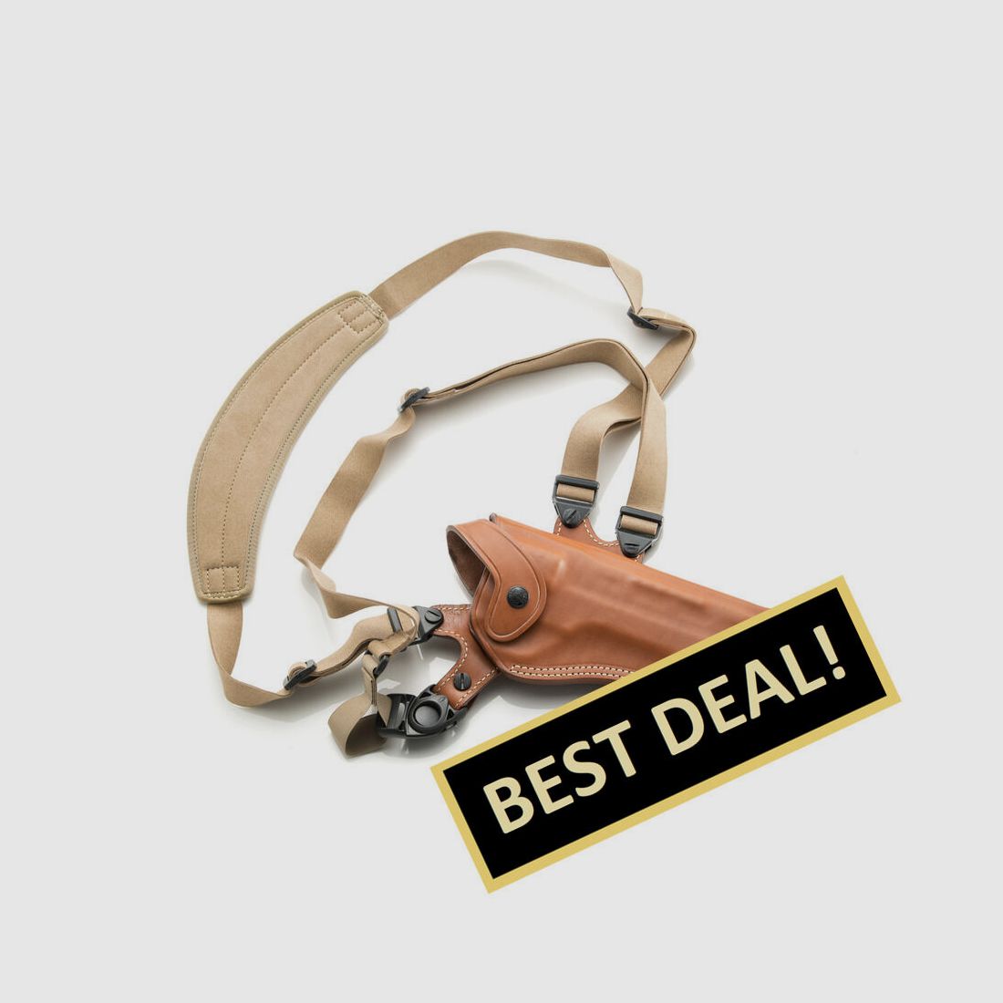 Funda de cuero Chiappa de 6'' para revólver Rhino - estilo de hombro