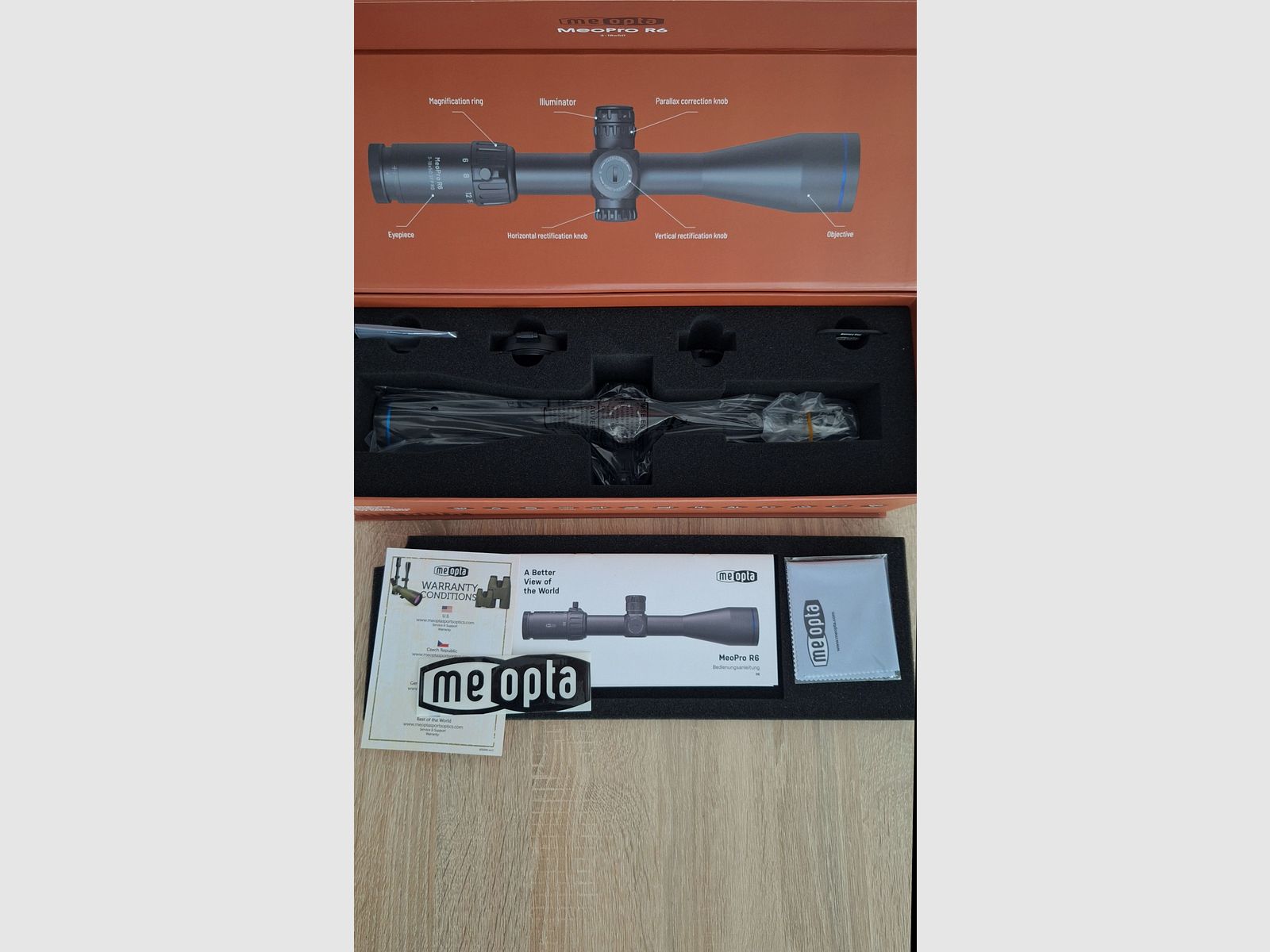 Meopta riflescope MeoPro R6 3-18x50 RD FFP