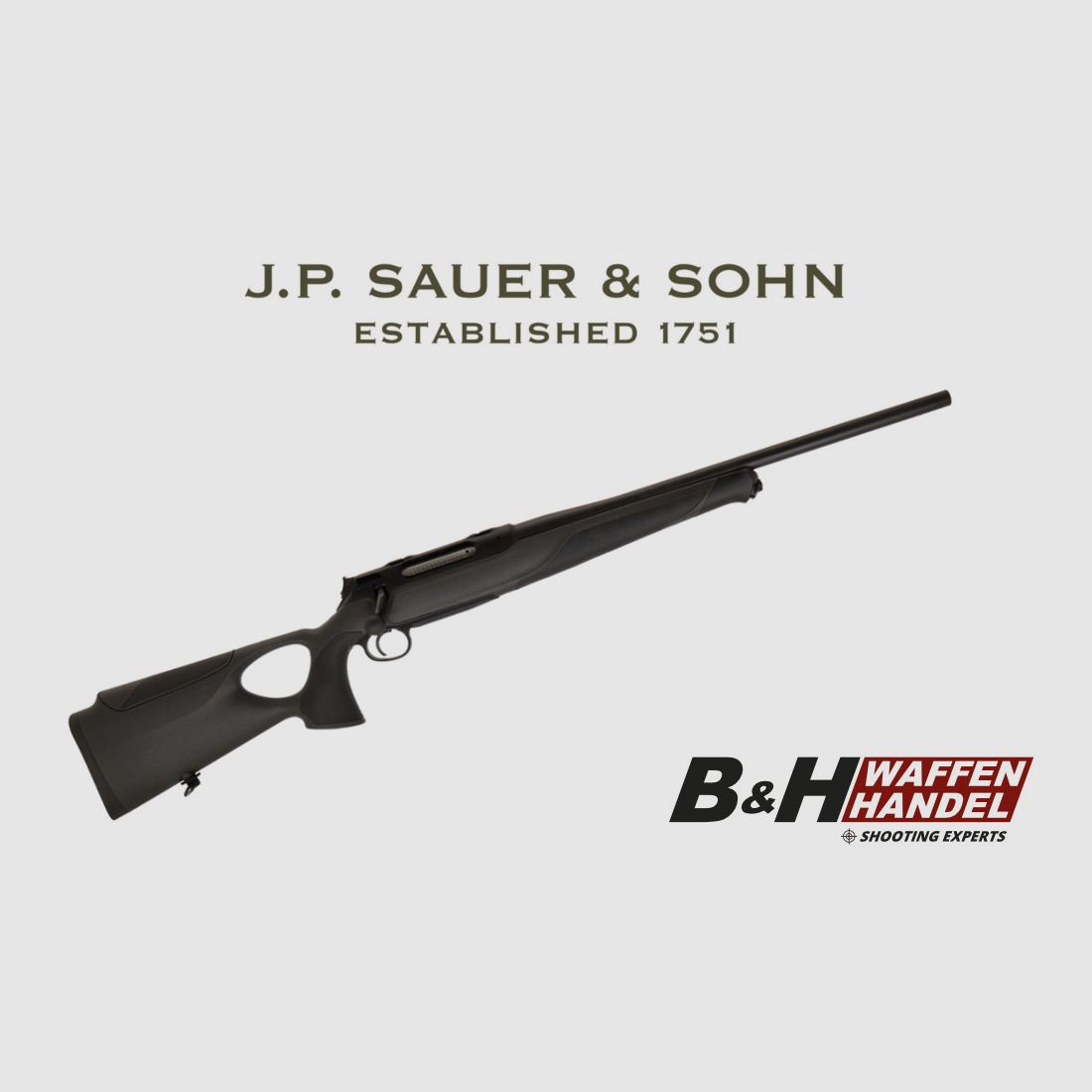  Sauer	 404 Synchro XT / Lochschaft / Handspannung / Schalldämpfergewinde / S404 Jagd Repetierer (vgl. 505)