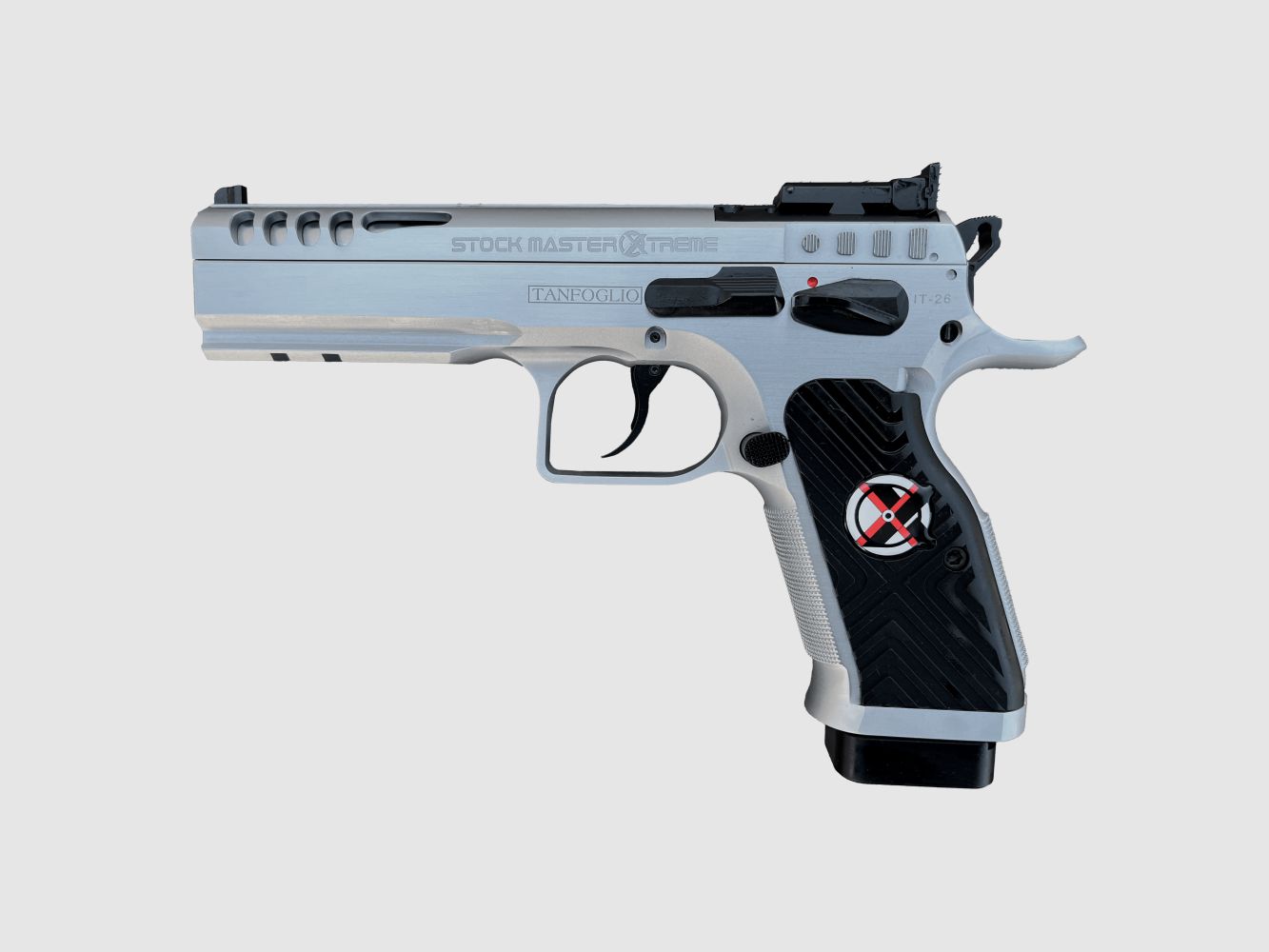 PISTOLE TANFOGLIO STOCK MASTER XTREME OPTIC 9X19 CHROME, Bild 1 von 3