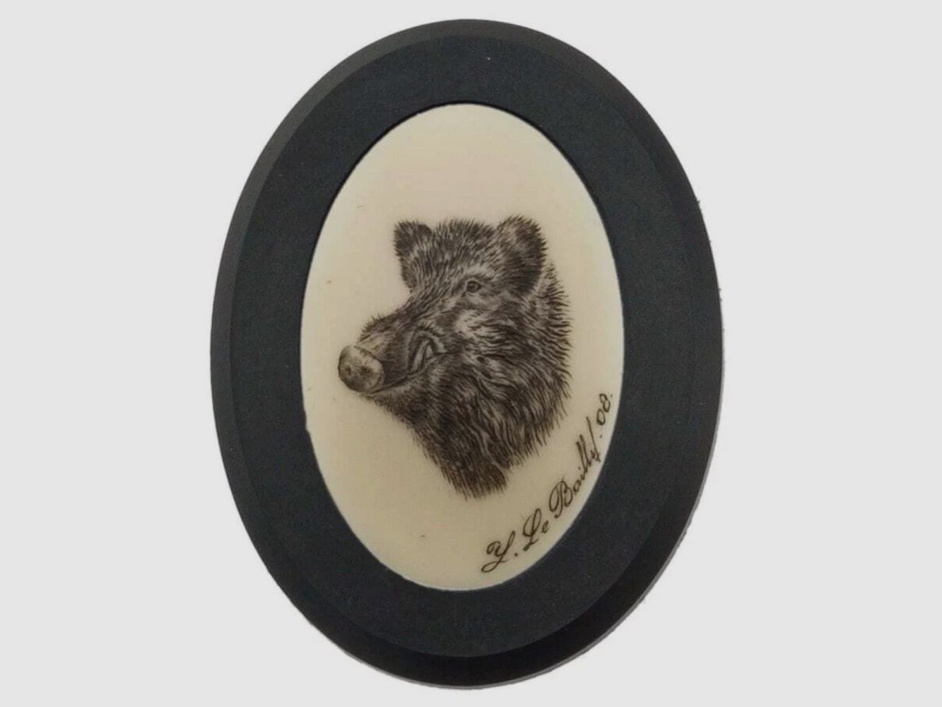 Wildschwein-Kappen Ivoire oder Silber - Hohe Widerstandsfähigkeit - Realistische Ausführung - Effektiver Schutz für Holz, Bild 1 von 5