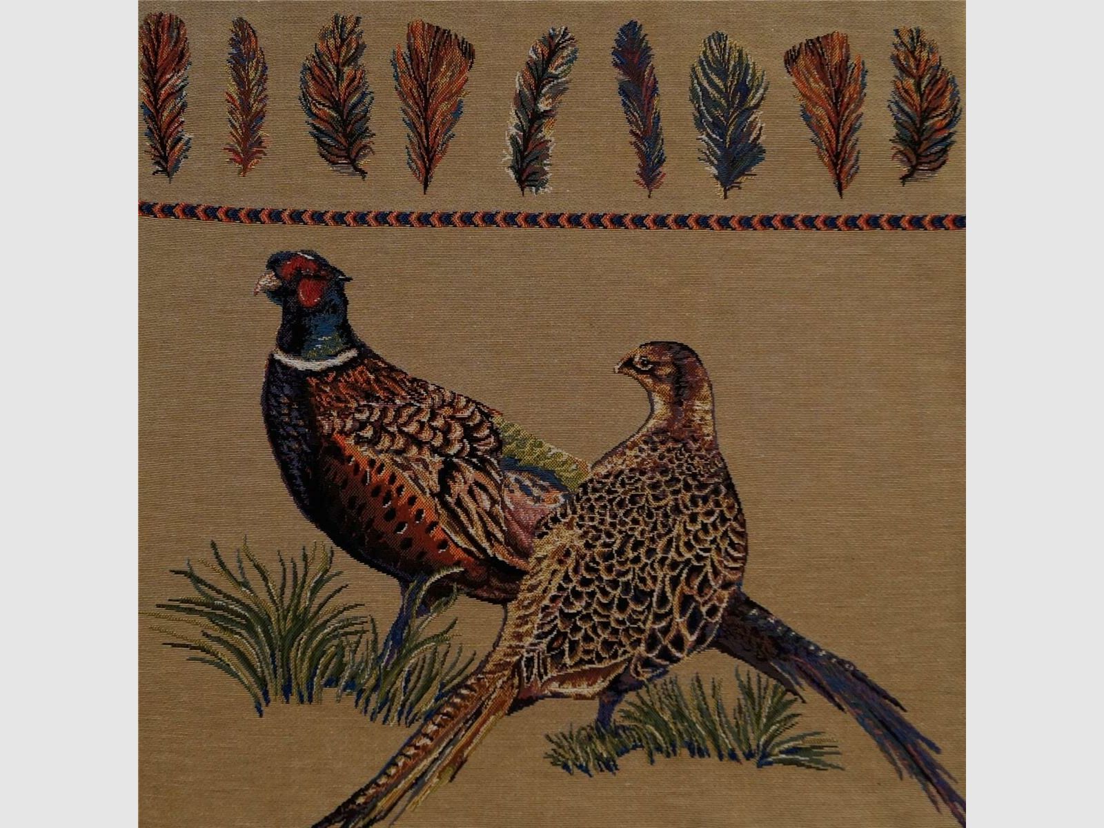 Lovergreen Kissen Motiv Kissen ein Paar Fasane + Federn-Abbildungen