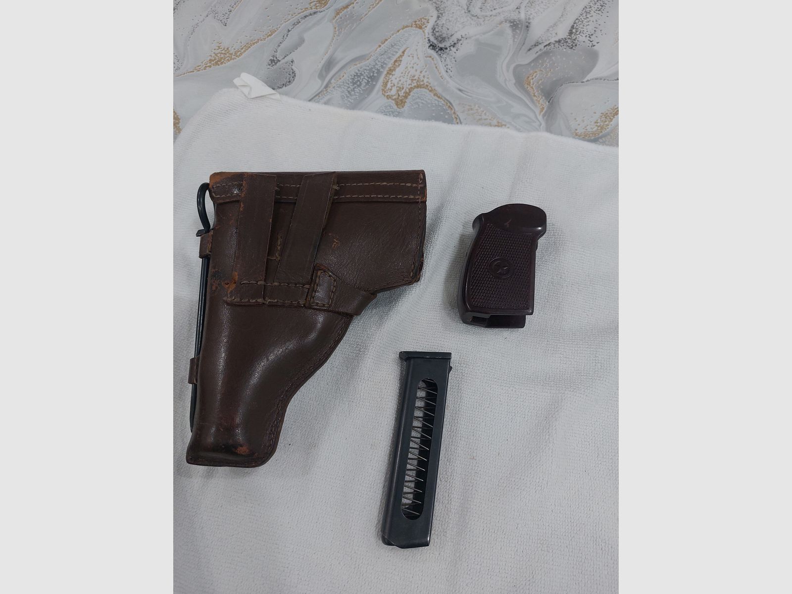 makarow makarov magazin, leder holster passt für baikal 654 co2