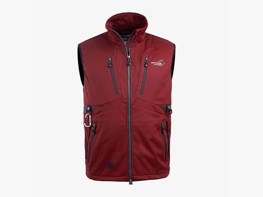 Arrak Outdoor Softshell Vest Acadia M Dark Red S