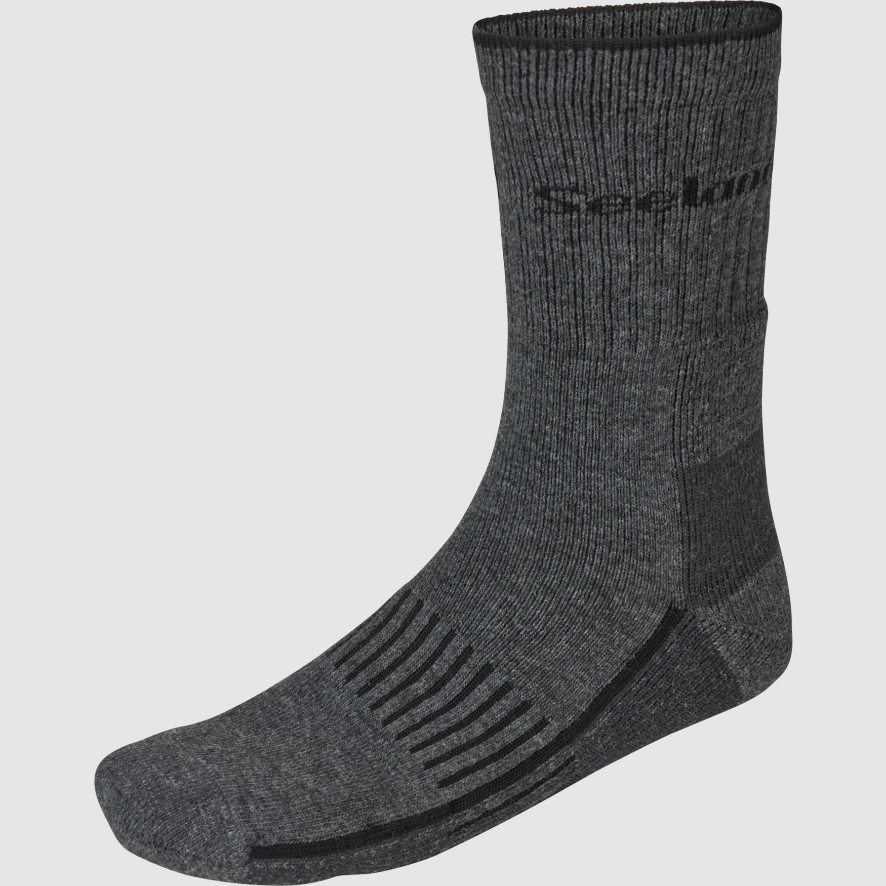 Seeland Feldschwere Merinowollsock Herr Grey Melange/Black 39-42