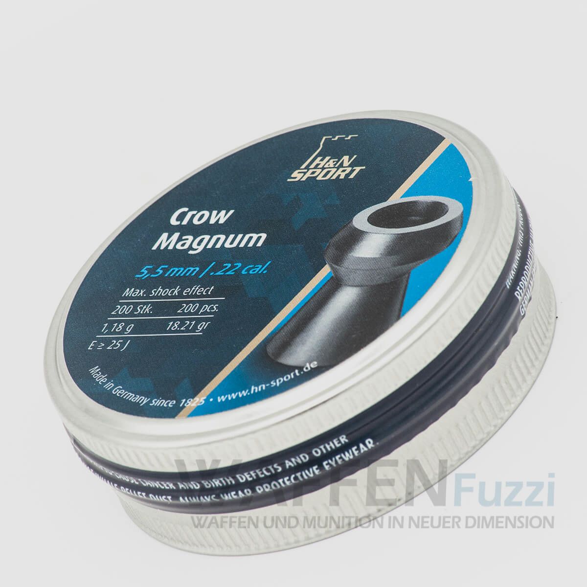 H&N Crow Magnum 200 piezas. Diábolo calibre 5,5 mm