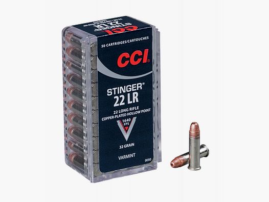 CCI STINGER 22 EX LR 32 GRS CPHP 50 STK PACKUNG