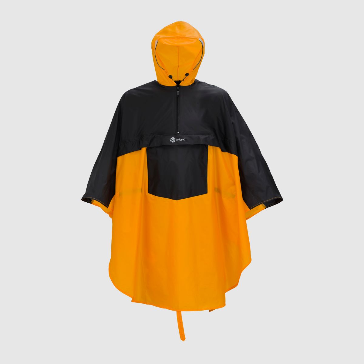 WÄFO Universalponcho Tirol Erwachsene M Orange/Schwarz