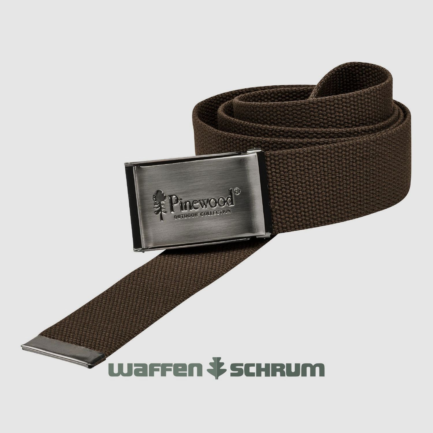 Pinewood Gürtel Canvas Brown