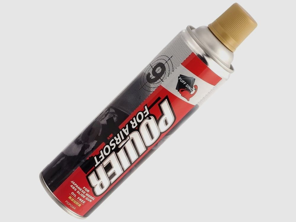 PuffDino ABS Power Airsoft Gaz Vert sans Silicone (450ml) 125 psi