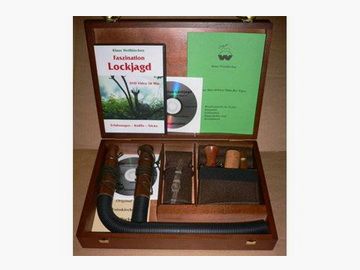 Set de Chasse avec Appât Weisskirchen dans une Belle Boîte en Bois