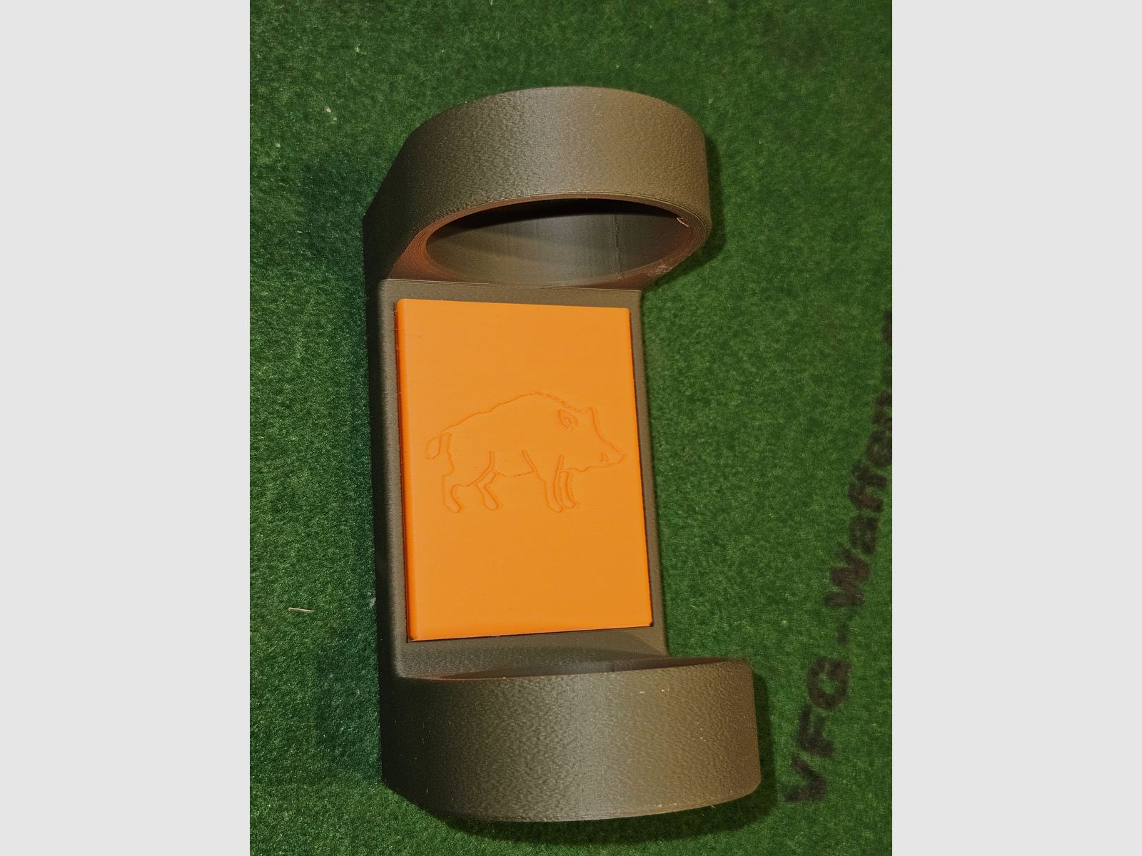 Mounting bracket for silencer, magnetic free color and design selection