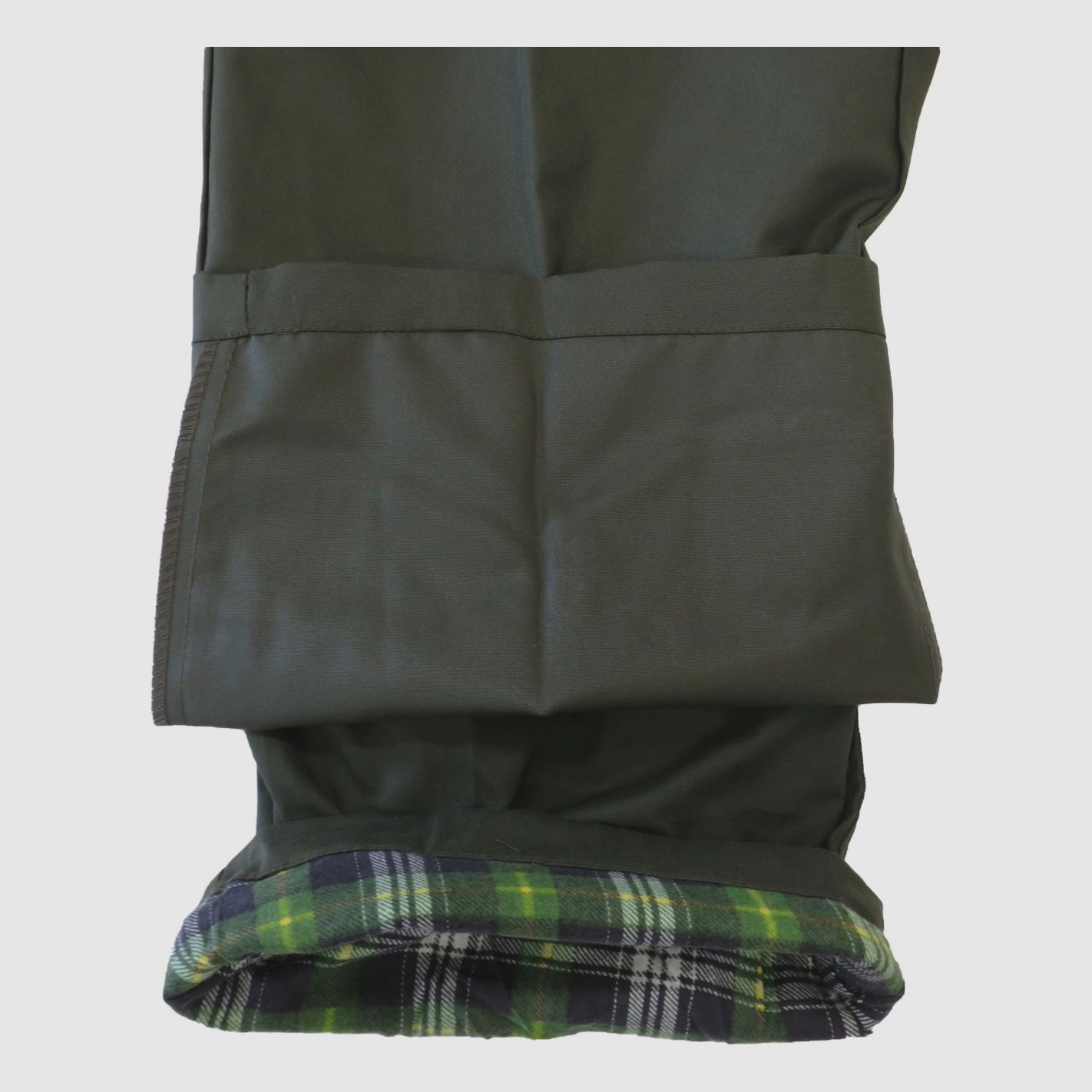 Winter gevoerde landing broek van groen nylon, afbeelding 2 van 3