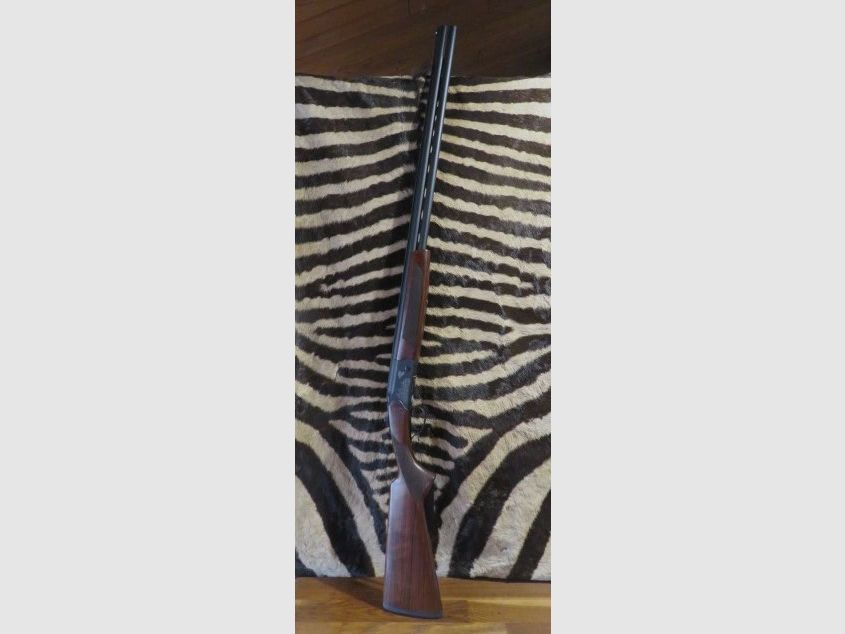 Bockdoppelflinte HUGLU Eagle Ergal Gravé Perdrix/Faison C. 28/76 Läufe 76 cm – Waffenkoffer, Bild 1 von 12