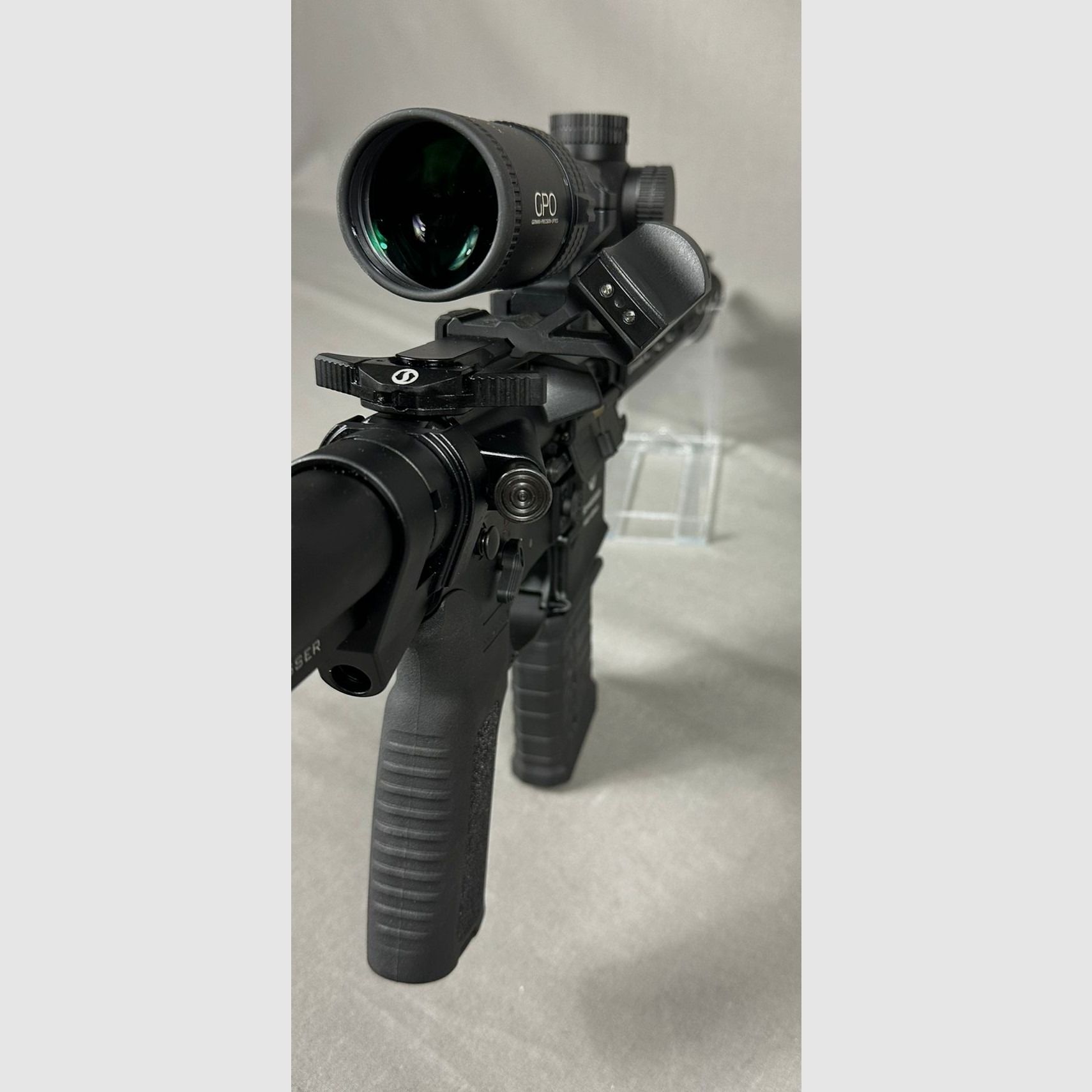 Schmeisser AR 15 Dynamic L &  GPO Spectra 6 1-6x24 G4i + Vixen Red Dot