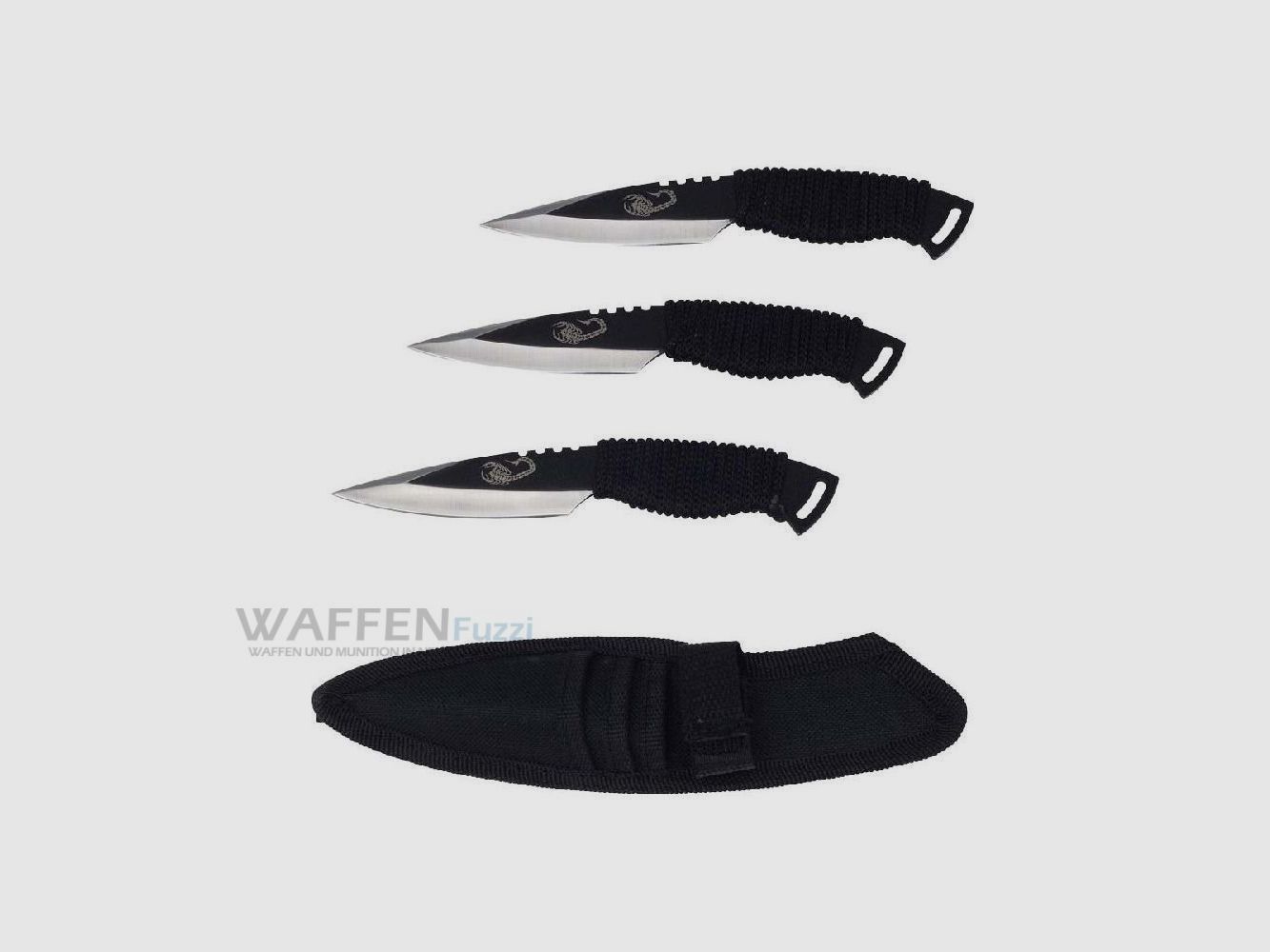 Throwing knife set scorpion 3-piece set