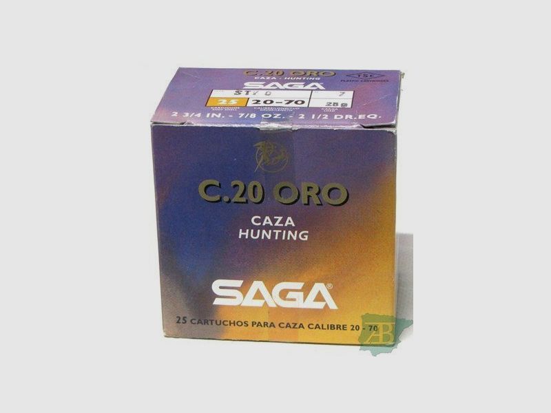 Patronenkasten SAGA Kal. 20 GOLD 28GR