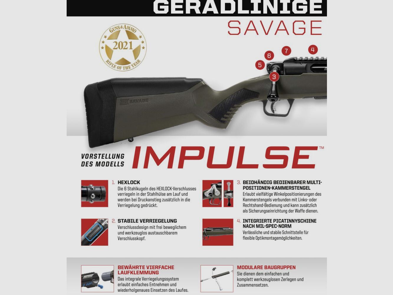 SAVAGE	 IMPULSE | Hog Hunter | für Links- und Rechtsschützen - Waffen Friedrichs