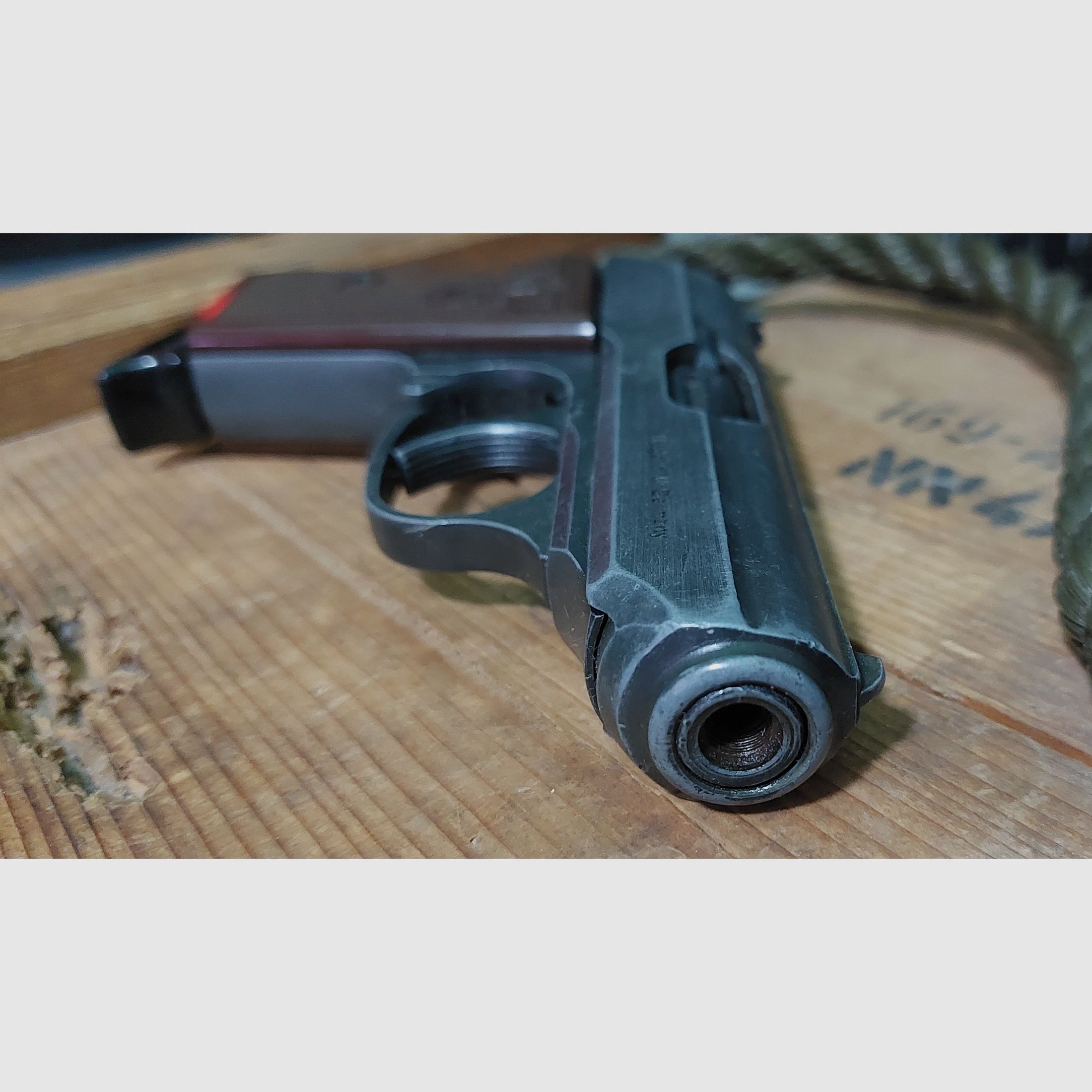 ⚠️SELTEN!⚠️ PERFECTA "El Alamein" Schreckschuss Pistole 8 mm P.A.K (PTB 196/2)